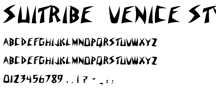 Suitribe  Venice Style font